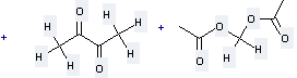 Methanediol,1,1-diacetate can be obtained by But-2-yne and Formaldehyde 
